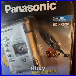 NEW! VINTAGE! Panasonic Stereo Radio/Cassette Player Metal Body Remote Control