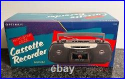 NEW VINTAGE RadioShack Optimus SCR-64 AM/FM Stereo Cassette Recorder NOS SEALED