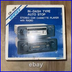 NEW VINTAGE UNISEF CR-18m IN DASH CASSETTE PLAYER RADIO UNINSTALLED NEW VINTAGE UNISEF CR-18m IN DASH CASSETTE PLAYER RADIO UNINSTALLED