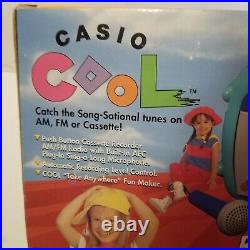 NEW Vintage CASIO COOL Song Star Radio Cassette Recorder KM-90 AM/FM Microphone