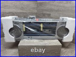 NEW Vtg Symphonic Stereo Radio Dual Cassette Recorder AM/FM Boombox Model 550