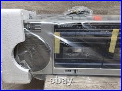 NEW Vtg Symphonic Stereo Radio Dual Cassette Recorder AM/FM Boombox Model 550