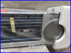 NEW Vtg Symphonic Stereo Radio Dual Cassette Recorder AM/FM Boombox Model 550