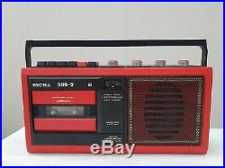 NOS SOVIET BOOMBOX VESNA 309-2 SPRING 309-2 Cassette Recorder Vintage RED USSR