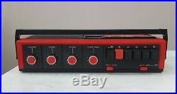 NOS SOVIET BOOMBOX VESNA 309-2 SPRING 309-2 Cassette Recorder Vintage RED USSR
