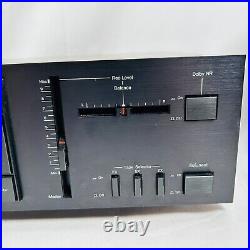 Nakamichi BX-1 Stereo Cassette Deck Recorder 2-Head Black Japan VTG WORKS -READ