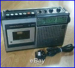 National Panasonic RQ-542S FM/AM Radio Cassette Recorder Tape Player Vintage