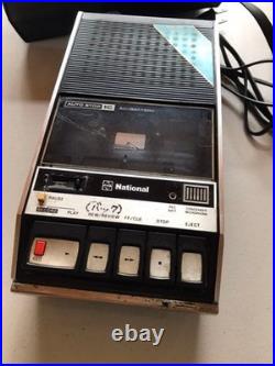 National RQ-413 Cassette Tape Recorder Portable Player Working Vintage Japan