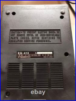 National RQ-413 Cassette Tape Recorder Portable Player Working Vintage Japan