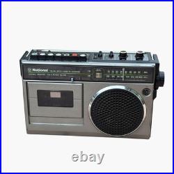 National RQ-538 FM AM Radio Cassette Recorder Boombox Vintage Fully Functional