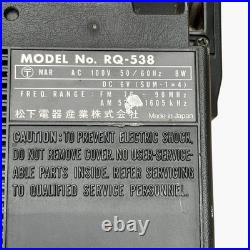 National RQ-538 FM AM Radio Cassette Recorder Boombox Vintage Fully Functional