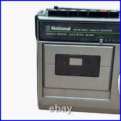 National RQ-538 FM AM Radio Cassette Recorder Boombox Vintage Fully Functional