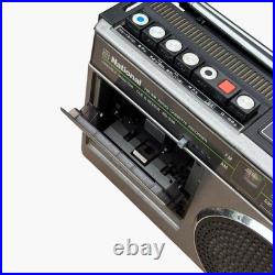 National RQ-538 FM AM Radio Cassette Recorder Boombox Vintage Fully Functional
