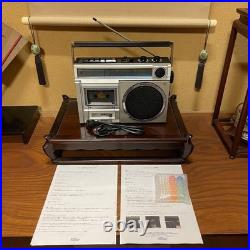 National RX-1540 Vintage Mono Radio Cassette Recorder with Manuals FullyFunction