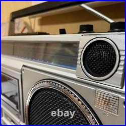 National RX-1540 Vintage Mono Radio Cassette Recorder with Manuals FullyFunction