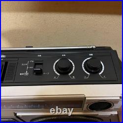 National RX-1540 Vintage Mono Radio Cassette Recorder with Manuals FullyFunction