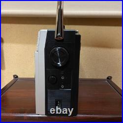 National RX-1540 Vintage Mono Radio Cassette Recorder with Manuals FullyFunction