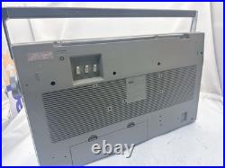 National RX-5650 Boombox FM/AM Stereo Radio Cassette Recorder Japan VTG AS-IS