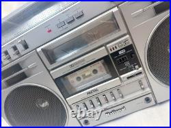 National RX-5650 Boombox FM/AM Stereo Radio Cassette Recorder Japan VTG AS-IS