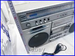National RX-5650 Boombox FM/AM Stereo Radio Cassette Recorder Japan VTG AS-IS