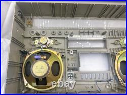 National RX-5650 Boombox FM/AM Stereo Radio Cassette Recorder Japan VTG AS-IS