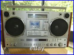 National Rx-7200 Boombox Ambience Vintage 1981 Radio Cassette Recorder 88-108mhz