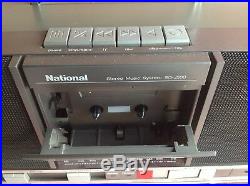 National Sg-j500 Vintage Cassette Player Tape Deck Radio Record Turntable Deck