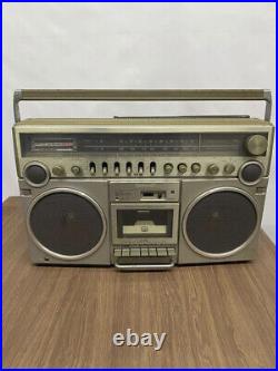 National Vintage RX-5500 AM FM Stereo Radio Cassette Recorder Used From Japan