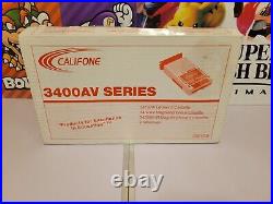 New Califone 3432AV Cassette Deck Recorder Player Built In Microphone Vintage