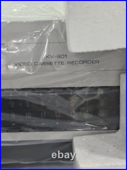 New Open Box Rare Vintage KENWOOD KV-901 VHS VIDEO CASSETTE RECORDER Top Loader New Open Box Rare Vintage KENWOOD KV-901 VHS VIDEO CASSETTE RECORDER Top Loader