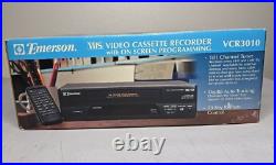 New Sealed Vintage 1997 Emerson VCR3010 VHS Video Cassette Recorder Walmart