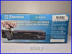 New Sealed Vintage 1997 Emerson VCR3010 VHS Video Cassette Recorder Walmart