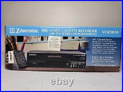 New Sealed Vintage 1997 Emerson VCR3010 VHS Video Cassette Recorder Walmart