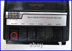 New Vintage Portable Sears Cassette Player Recorder 6121613 Free Shipping