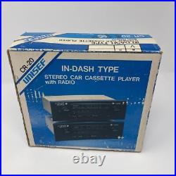 New Vintage Unisef Cr-20 In Dash Cassette Player Radio Uninstalled