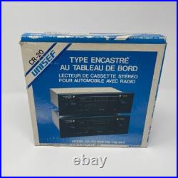 New Vintage Unisef Cr-20 In Dash Cassette Player Radio Uninstalled