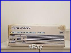 New Vintage retro solavox 1404 video cassette recorder