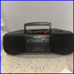 New W Box Vintage Sony CFS-B15 Radio/Cassette/Recorder Boombox