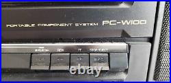 Nice VTG JVC PC-W100 Stereo Boombox Cassette Recorder Player Radio Receiver