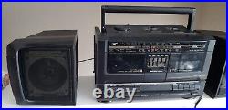 Nice VTG JVC PC-W100 Stereo Boombox Cassette Recorder Player Radio Receiver