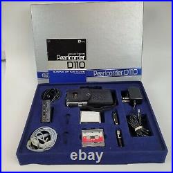 OLYMPUS Pearlcorder D110 Microcassette Recorder Kit with Instruction Booklet Vtg