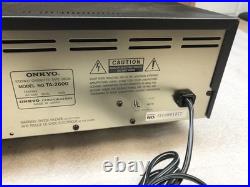 Onkyo Integra TA-2600 Vintage Stereo Cassette Tape Deck Black 3 Head Read Desc