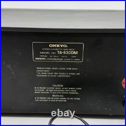 Onkyo TA-630DM Stereo Cassette Tape Deck Vintage As Is Please Read Description
