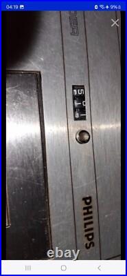 PHILIPS N 2400/19! VINTAGE! ¡¡ STEREO CASSETTE RECORDER Años 70cable supplied