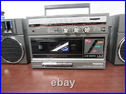 Panasonic AM FM STEREO RADIO Cassette Recorder RX C37 Vintage Boom Box 11d