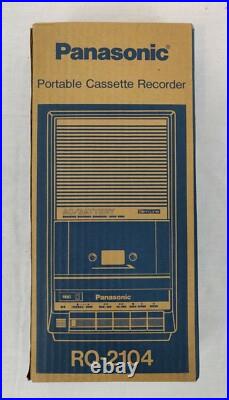 Panasonic Portable Cassette Recorder (RQ-2102) with Box Singapore, Vintage