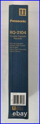 Panasonic Portable Cassette Recorder (RQ-2102) with Box Singapore, Vintage