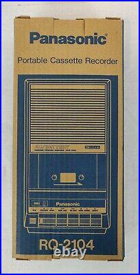 Panasonic Portable Cassette Recorder (RQ-2102) with Box Singapore, Vintage