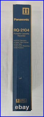 Panasonic Portable Cassette Recorder (RQ-2102) with Box Singapore, Vintage