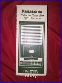 Panasonic Portable Cassette Recorder Vintage In Original Box